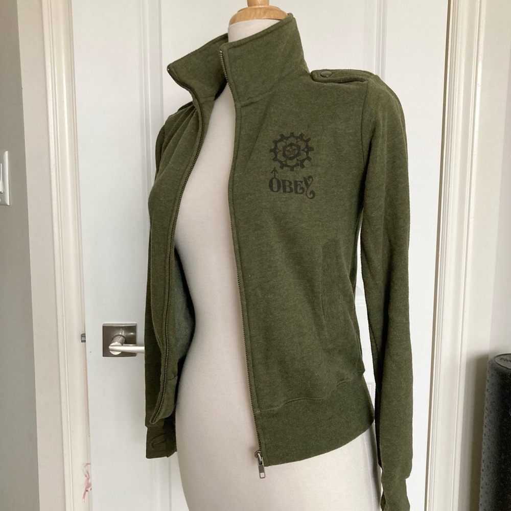 OBEY Sweatshirt Jacket in EUC
